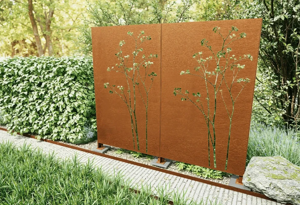 Panneaux en acier corten